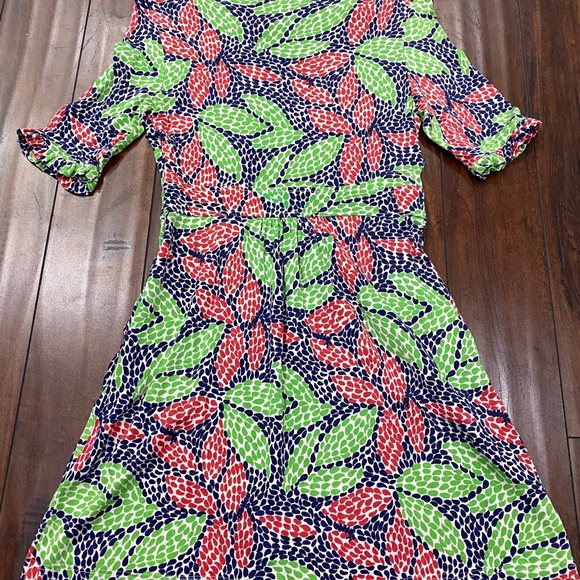 Lilly Pulitzer Red Green Tunic Top Dress Small - Picture 4 of 5